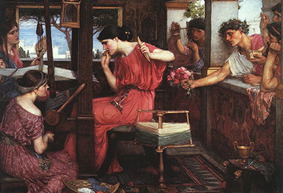 Penelope and the Suitors John William Waterhouse
